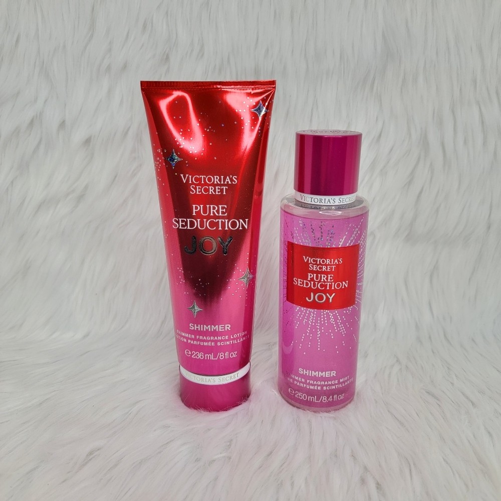 Victoria's Secret Pure Seduction Joy Shimmer Mist & Lotion Set.